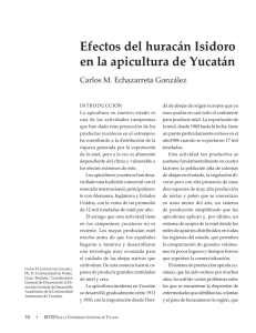 Efectos del huracán Isidoro en la apicultura de Yucatán - CIR