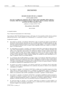 D. 2014/738/UE Conclusiones MTD