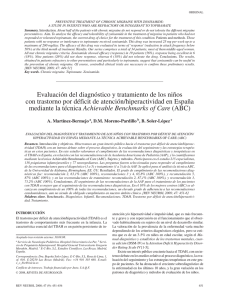 Evaluación del diagnóstico y tratamiento de los niños con trastorno