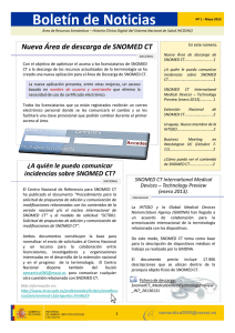 Extensión Nacional de SNOMED CT Boletín de Noticias