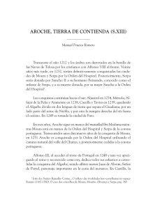 AROCHE, TIERRA DE CONTIENDA (S.XIII)