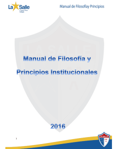 Manual de filosofía y principios institucionales