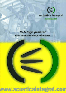 Catalogo ACUSTICA IN..