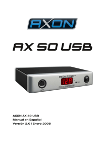 AXON AX 50 USB v2.0 (Español)