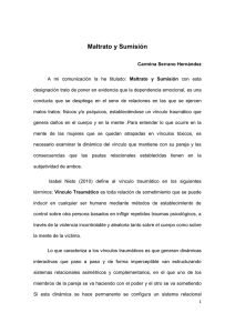 Carmina Serrano Hernández. Maltrato y Sumisión