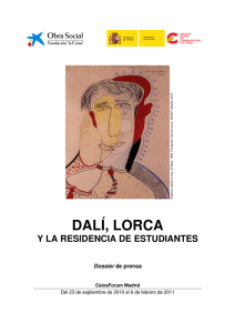 Dalí, Lorca y la Residencia de Estudiantes - Sala de Prensa