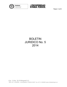 Boletin-Juridico-No-5-2014 - Ministerio de Salud y Protección Social