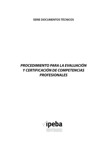 procedimiento para la evaluación y certificación de competencias