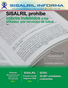 SISALRIL prohíbe - Superintendencia de Salud y Riesgos Laborales.