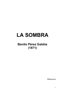 Perez Galdos, Benito, LA SOMBRA