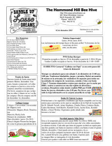 Newsletter 12-2-15 spanish