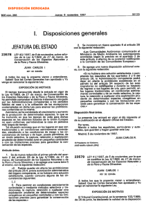 1. Disposiciones generales JEFATURA DEl ESTADO