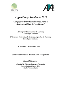Argentina y Ambiente 2015