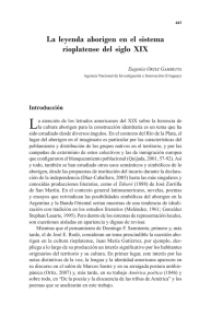 La leyenda aborigen en el sistema rioplatense del siglo XIX