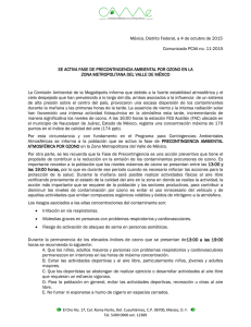 México, Distrito Federal, a 4 de octubre de 2015 Comunicado PCAA
