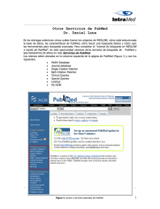 Otros Servicios de PubMed Dr. Daniel Luna