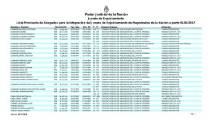 Lista abogados Letras C-D - Poder Judicial de la Nación