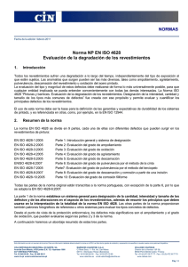 NORMAS Norma NP EN ISO 4628 Evaluación de la degradación de