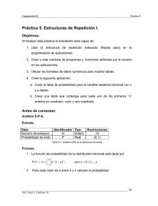 Práctica 5. Estructuras de Repetición I.