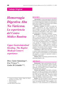 Hemorragia Digestiva Alta No Varicosa.