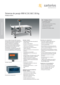 Sistemas de pesaje WM 6|35|60|120 kg