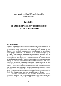 Capítulo 1 EL AMBIEnTALISMo y ECoLoGISMo LATInoAMERICAno
