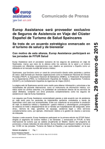 Europ Assistance será proveedor exclusivo de Seguros de