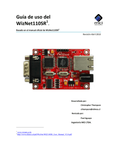 Guía de uso del WizNet110SR