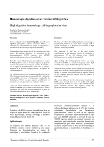 Hemorragia digestiva alta: revisión bibliográfica High digestive