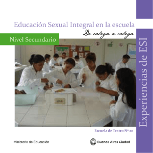 Educación Sexual Integral en la escuela. De colega a colega. Nivel