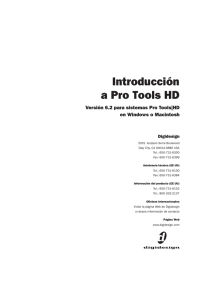 Introducción a Pro Tools HD - Digidesign Support Archives