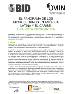 EL PANORAMA DE LOS MICROSEGUROS EN AMÉRICA LATINA Y
