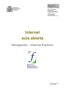 Navegación Internet Explorer