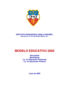 modelo educativo 2009