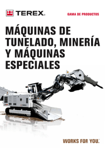 máquinas de tunelado, minería y máquinas especiales