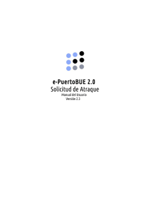 e-PuertoBUE 2.0 Solicitud de Atraque