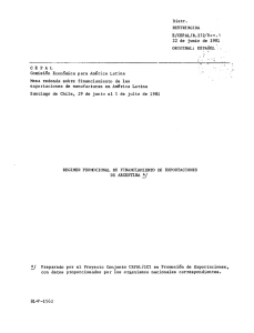 Distr. RESTRINGIDA E/CEPAL/R. 272/Rev. 1 22 de junio de 1981