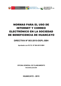 directiva-normas para el uso de internet y correo electronico en la
