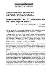 Conferencia Presidenta del Parlamento de Andalucía
