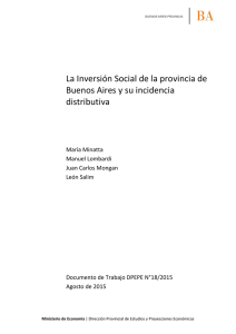 La Inversión Social de la provincia de Buenos Aires y su incidencia