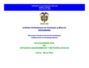 Instituto Colombiano de Geología y M inería IN GE OM IN AS