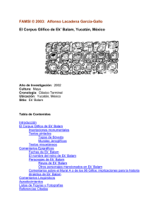 El Corpus Glífico de Ek` Balam, Yucatán, México