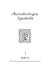 Vol. 1 núm. 1 - Sociedad Española de Microbiología