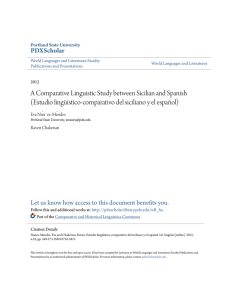 Estudio lingüístico-comparativo del siciliano y el