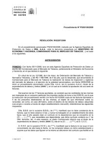 Procedimiento Nº PS/00100/2009 RESOLUCIÓN: R