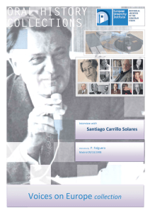 Interview with Santiago Carrillo Solares