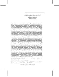 Autonomía, vida y bioética (PDF Available)