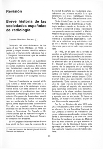 Revisión Breve historia de las sociedades españolas de radiología