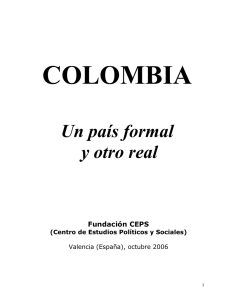 COLOMBIA Un país formal y otro real Fundación CEPS