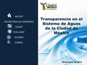 Transparencia en el Sistema de Aguas de la Ciudad de México